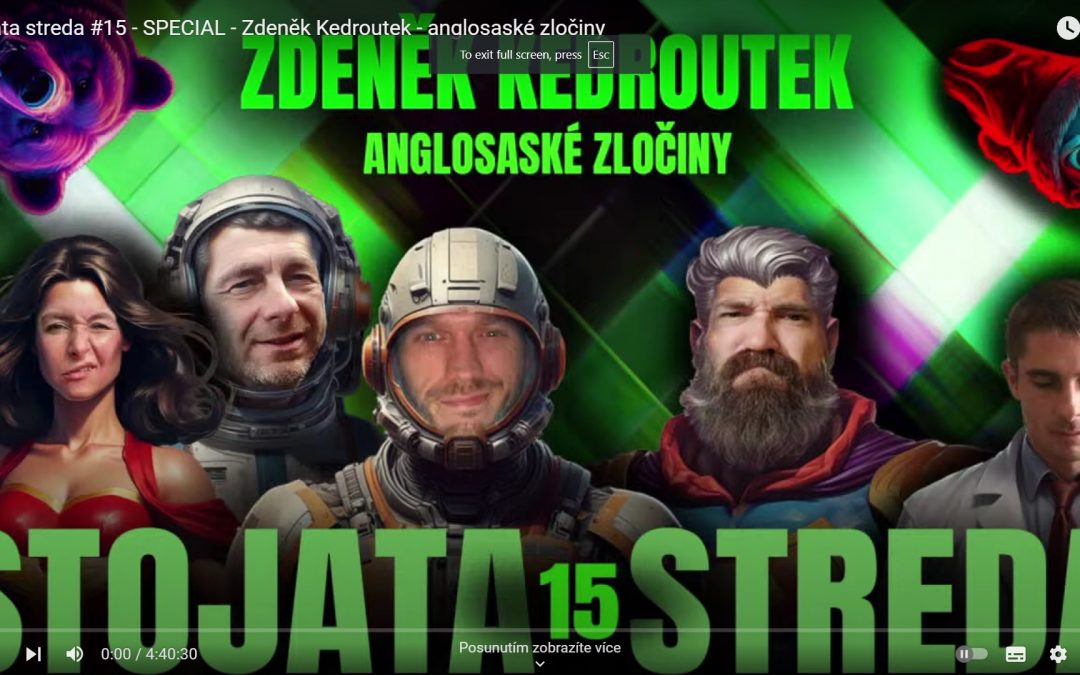 Zdeněk Kedroutek jako host Dominika a Majky v “ Aether Cosmology“